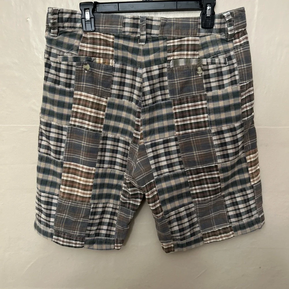 Mens Siegfried Vintage Size 36 Brown Color Block Bermuda Shorts‎